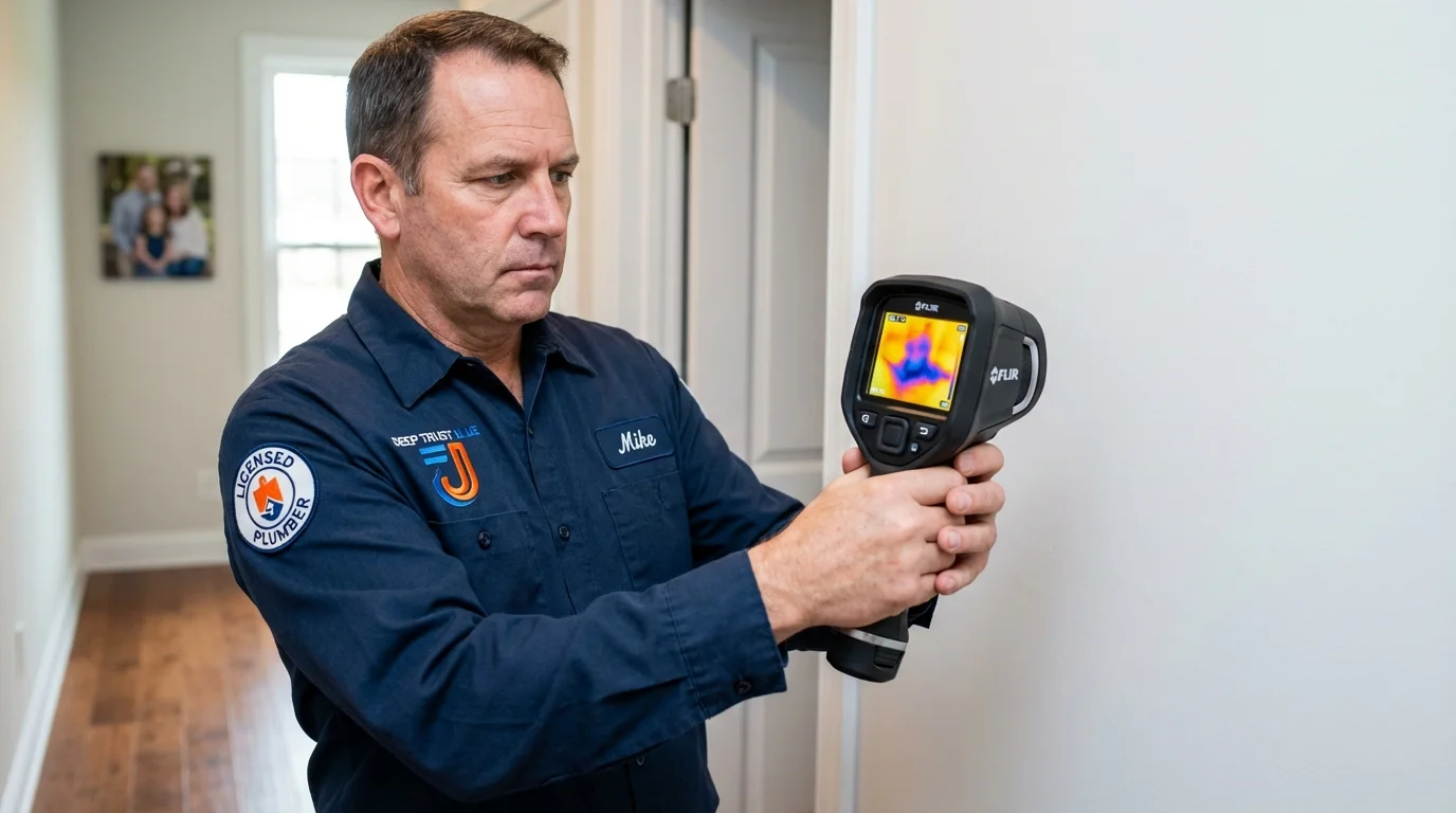 Thermal imaging leak detection by Johns Plumbing LLC in South Whitley